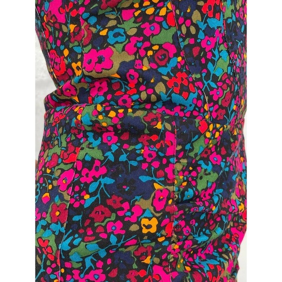 Nanette Lepore Strapless Mini Dress Bright Floral Print Heavy Stretch Cotton | 2 - Picture 5 of 8